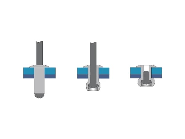 Bralo 1010005010 Blindnitter (Ø x L) 5 mm x 10 mm Stål Aluminium 500 stk