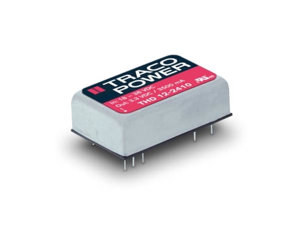 TracoPower THD 12-2422 DC/DC-muunnin, piirilevy 24 V/DC 12 V/DC, -12 V/DC 500 mA 12 W Lähtöjen määrä: 2 x