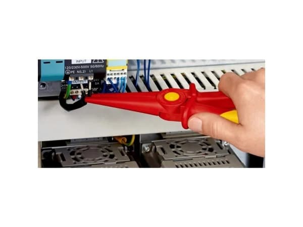 Knipex 98 62 02, Kärkipihdit, Muovi, Muovi, Punainen, Keltainen, 220 mm, 130 g