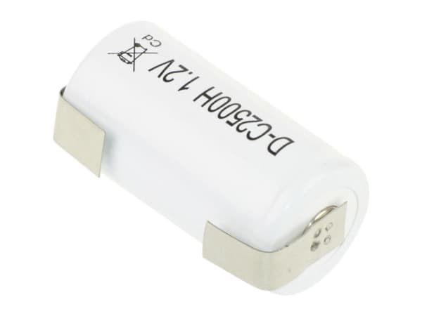 Mexcel D-C2500B Special-batteri R14 (C) U-loddefane, Flat-Top NiCd 1.2 V 2500 mAh