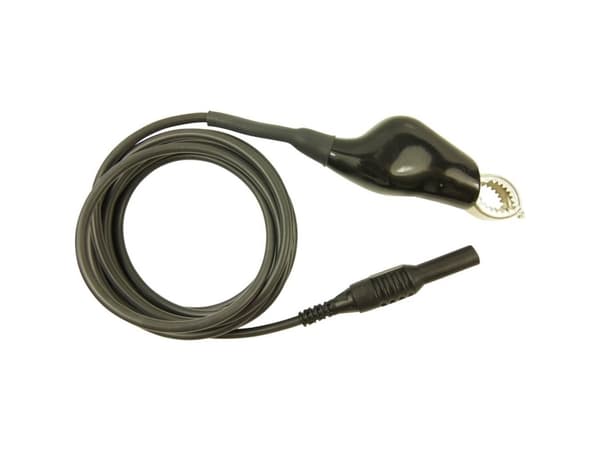 Cliff CIH22105 Testledning [Connector 4 mm - Crocodile] 2,00 m Svart 1 st