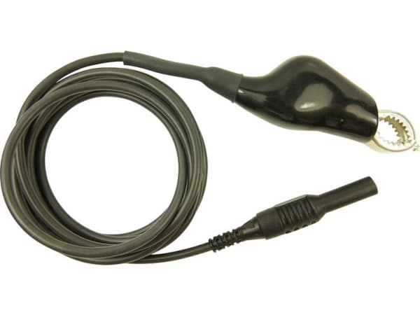 Cliff CIH22105 Testledning [Connector 4 mm - Crocodile] 2,00 m Svart 1 st