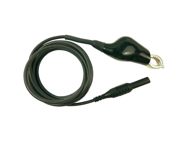 Cliff CIH22105 Testledning [Connector 4 mm - Crocodile] 2,00 m Svart 1 st