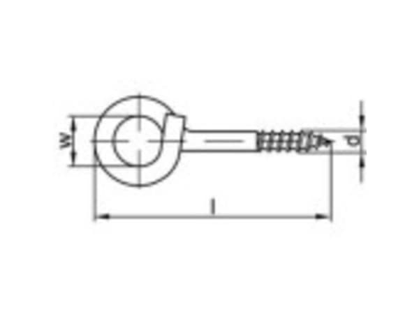 TOOLCRAFT 159626 Stærk loft krog 120 mm Galvaniseret stål 20 stk