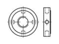 Miniatyrbild 3 av 4: TOOLCRAFT 137265 Muttrar med korshål M26 DIN 1816 Stål 10 st