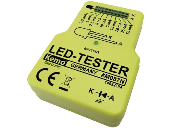 Kemo M087N LED-testeri Rakennusmoduuli 9 V/DC