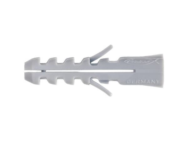 Fischer S 4, Expansionsankare, Tegel, Betong, Murverk, Nylon, Grå, 4 mm, 2 cm