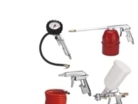 Einhell 41.327.20 trykluftsæt til kompressor med 5 dele, Metallic, Rød, Hvid, 4 m, 1,72 kg