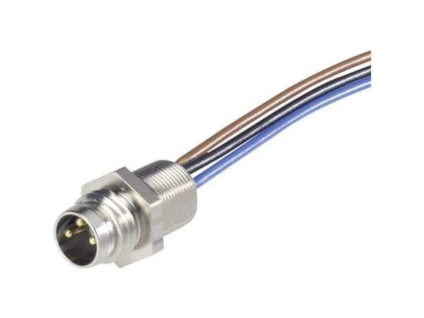 Hirschmann 935 980-161 Anturin / toimilaitteen liitin uppoasennukseen M8 Liitäntä, uppoasennus 0,50 m Napaluku (RJ): 3 1 kpl