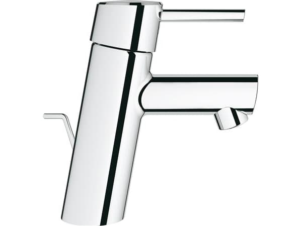 GROHE Concetto håndvaskarmatur med løftestang og 1 1/4" bundventil samt 3/8" fleksible tilslutningsslanger