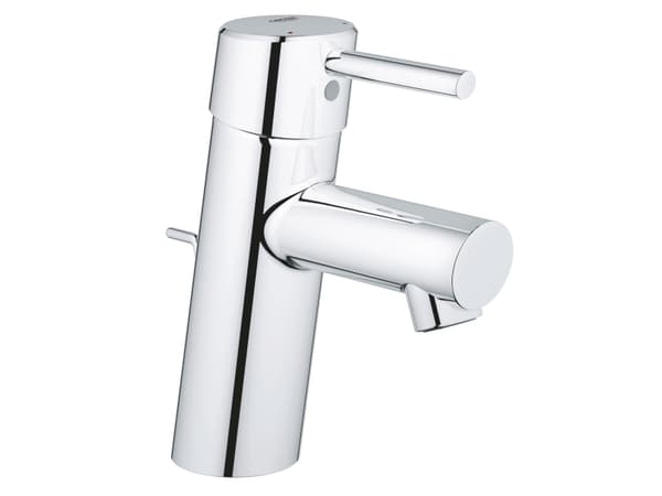 GROHE Concetto håndvaskarmatur med løftestang og 1 1/4" bundventil samt 3/8" fleksible tilslutningsslanger