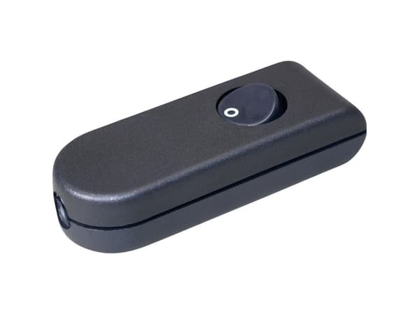 interBär 8093-204.01 Johtokytkin Musta, valkoinen 1 x Off/On 2 A 1 kpl 1 kpl