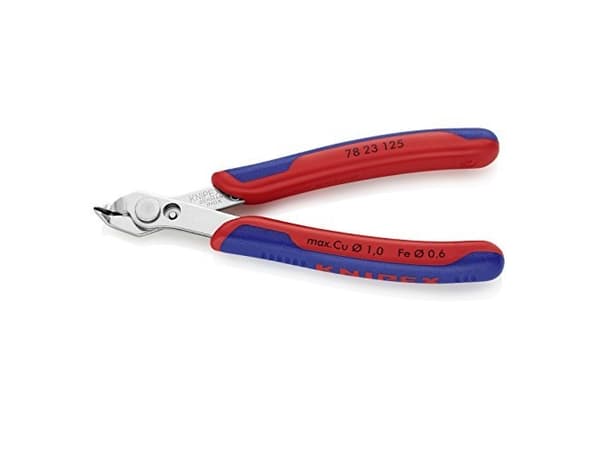 Knipex 78 23 125, Sidavbitare, Stål, Plast, Blå, Röd, 125 mm, 55 g