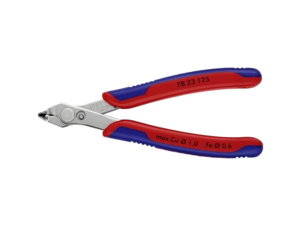 Knipex 78 23 125, Sidavbitare, Stål, Plast, Blå, Röd, 125 mm, 55 g