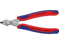 Knipex 78 23 125, Sidavbitare, Stål, Plast, Blå, Röd, 125 mm, 55 g