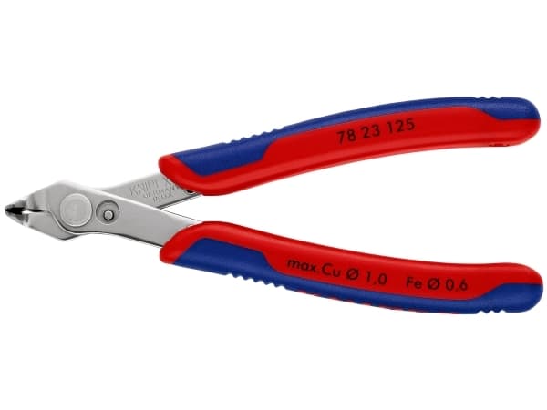 Knipex 78 23 125, Sidavbitare, Stål, Plast, Blå, Röd, 125 mm, 55 g