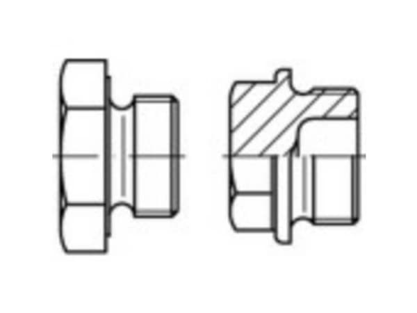 TOOLCRAFT 141991 Låseskruer M26 Udvendig sekskant DIN 7604 Stål 25 stk