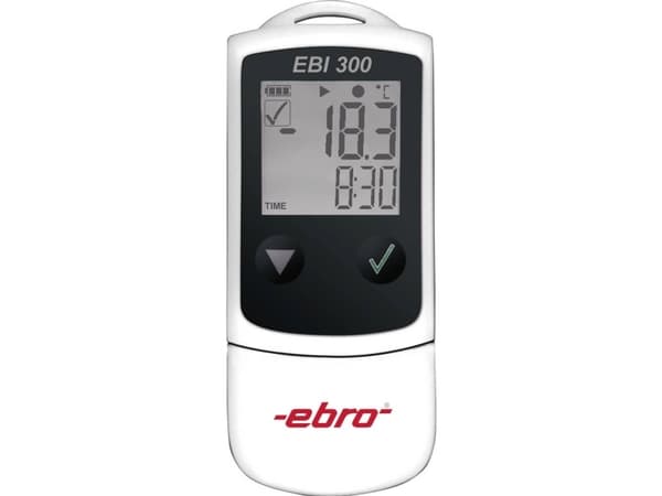 ebro EBI 300Temperatur-datalogger, måleskriver, 40000, -30 til +60 °C, 0.1 °C