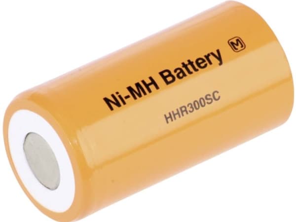 Panasonic HHR30SCP-TOY Special-batteri Sub-C Flat-Top NiMH 1.2 V 3050 mAh