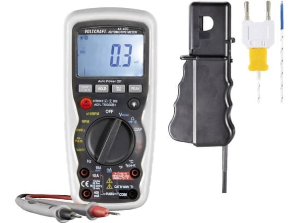 VOLTCRAFT AT-400 Hånd-multimeter digital Bil-målefunktion CAT IV 600 V Visning (counts): 4000