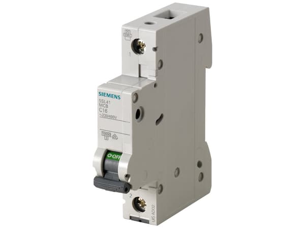 Siemens 5SL4106-6, Pienoiskatkaisija, Tyyppi B, IP20, 250/440 V