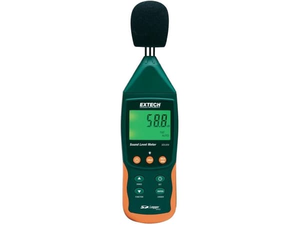Lydniveau-måleapparat Extech SDL600 31.5 Hz - 8000 Hz 30 - 130 dB Kalibreret Fabriksstandard