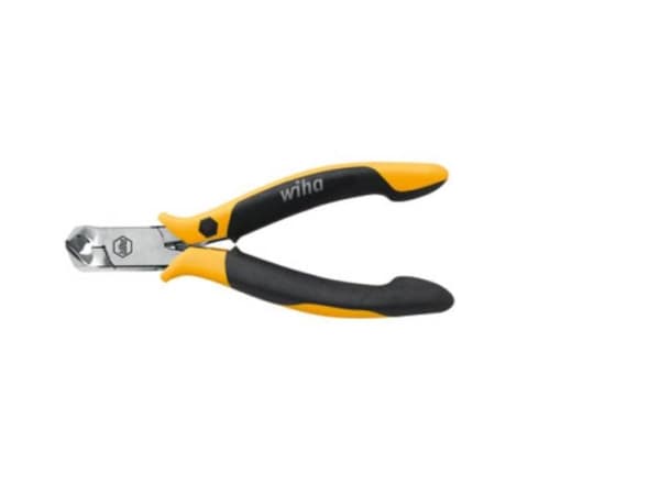 Wiha Professional ESD, Diagonal tang, Kull stål, Sort, Gult, 115 mm, 11,4 cm (4.5"), 78 g