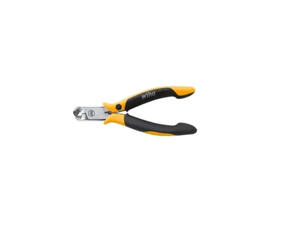 Wiha Professional ESD, Diagonal tang, Kull stål, Sort, Gult, 115 mm, 11,4 cm (4.5"), 78 g