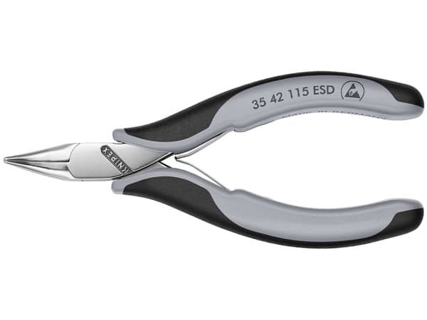 Knipex 35 42 115 ESD, Stål, Plast, Sort, Grå, 115 mm, 74 g