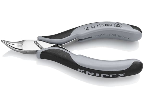 Knipex 35 42 115 ESD, Stål, Plast, Sort, Grå, 115 mm, 74 g