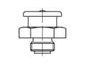 Miniatyrbilde 3 av 4: TOOLCRAFT Flad smørenippel 11 mm Stål galvaniseret kvalitet 5.8 M8 100 stk