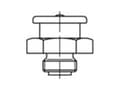 Miniatyrbilde 4 av 4: TOOLCRAFT Flad smørenippel 11 mm Stål galvaniseret kvalitet 5.8 M8 100 stk