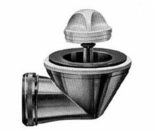 Karfa 1 1/4" kulmapohjaventtiili Ø70 mm, kromi, kylpyammeeseen, sis. tulpan ja aukon, kromi, kartiotiiviste ø32 mm putkelle