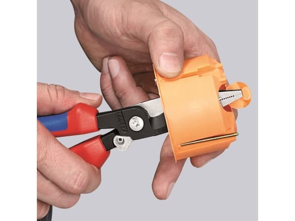 Knipex 13 81 200, Avisoleringstang, 1,5 cm, Ripebestandig, Sjokkresistent, Stål, Plast, Rød