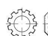 TOOLCRAFT 138396 Skärrade låsbrickor Inre diameter: 8,4 mm DIN 6797 Fjäderstål Galvaniserat 100 st