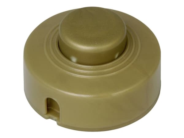 Kopp 191807084 Jalkakytkin, jossa kiristyssuojaus Kulta 1 x Off/On 2 A 1 kpl 1 kpl