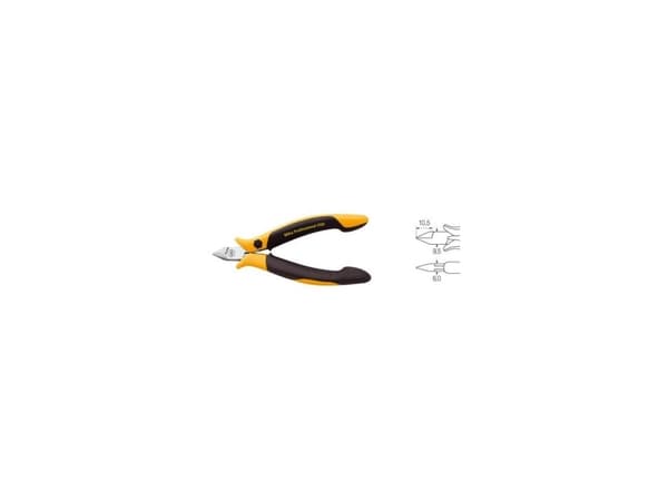 Wiha Z 40 1 04, Diagonal tang, Kull stål, Sort, Gult, 115 mm, 63,5 g