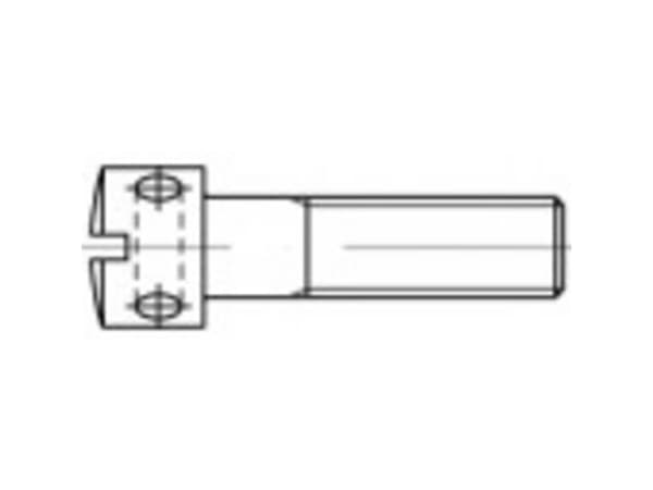 TOOLCRAFT 106417 Skruer med krydshul M4 10 mm Kærv DIN 404 Stål Galvaniseret 100 stk