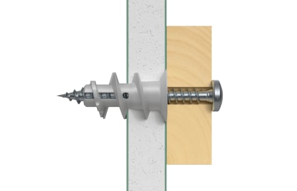 Fischer 52389, Väggplugg, Gipsskivor, 22 mm, 4 mm, 5 mm, 100 styck
