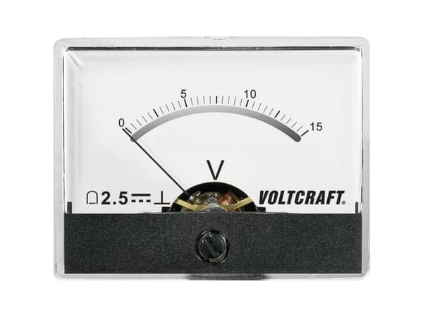VOLTCRAFT AM-60X46/15V/DC AM-60X46/15V/DC AM-60X46/15V/DC Måleapparat til indbygning AM-60X46/15V/DC 15 V Drejespole