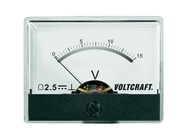 VOLTCRAFT AM-60X46/15V/DC AM-60X46/15V/DC AM-60X46/15V/DC Måleapparat til indbygning AM-60X46/15V/DC 15 V Drejespole