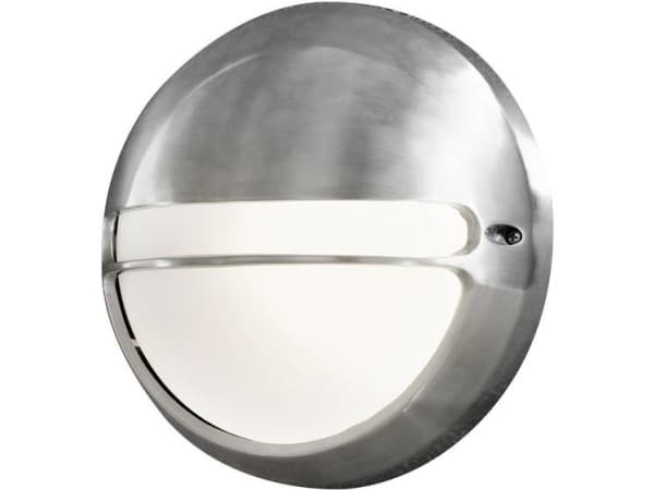 Konstsmide 7333-000, Utendørs veggbelysning, Aluminium, Hvit, Hage, Terrasse, Hvit, 1 pære(r), Varm hvit