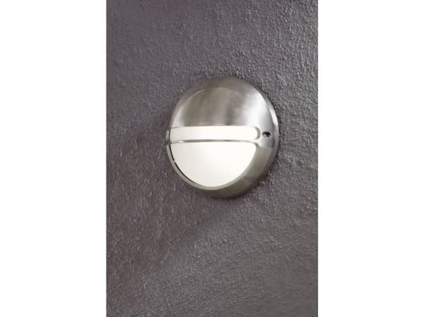 Konstsmide 7333-000, Utendørs veggbelysning, Aluminium, Hvit, Hage, Terrasse, Hvit, 1 pære(r), Varm hvit