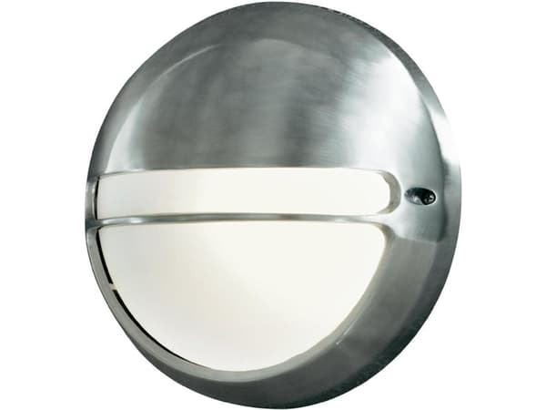 Konstsmide 7333-000, Utendørs veggbelysning, Aluminium, Hvit, Hage, Terrasse, Hvit, 1 pære(r), Varm hvit