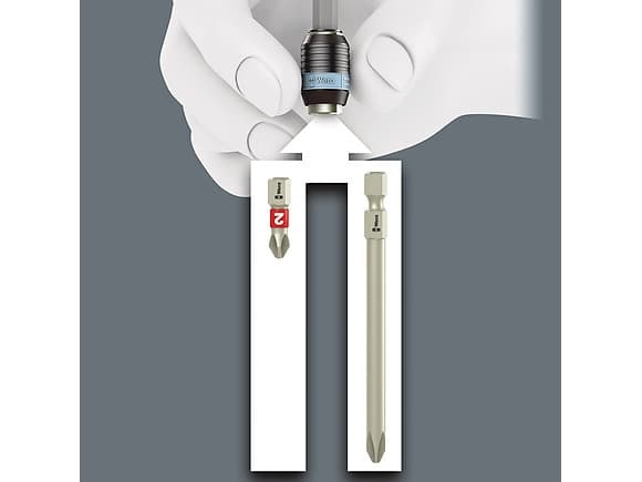 Wera 05071110001, 9 stykker, Philips, Pozidriv, Torx, PH 2, PZ 1, PZ 2, TX10, TX15, TX20, TX25, TX30, Rustfritt stål