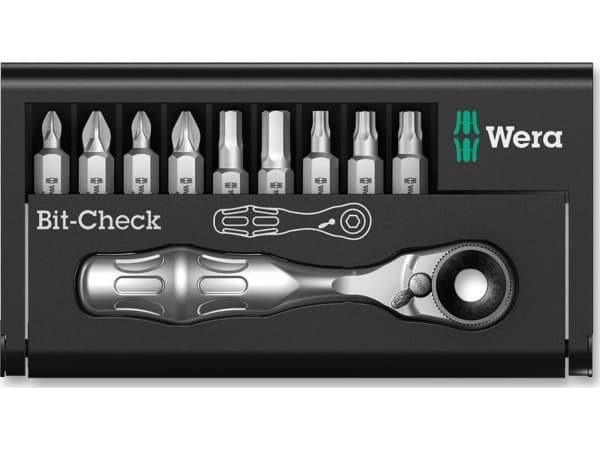 Wera 05073645001, 9 kpl, Kuusikulmainen (metrinen), Phillips, Pozidriv, Torx, PH 1, PH 2, PZ 1, PZ 2, TX15, TX20, TX25, 4,5 mm