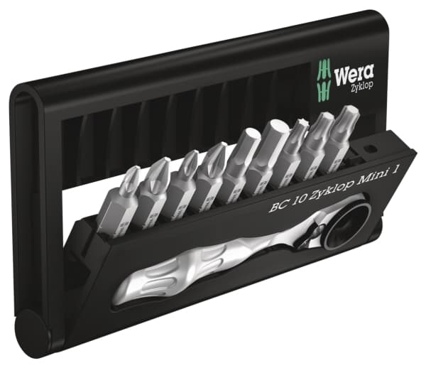 Wera 05073645001, 9 kpl, Kuusikulmainen (metrinen), Phillips, Pozidriv, Torx, PH 1, PH 2, PZ 1, PZ 2, TX15, TX20, TX25, 4,5 mm