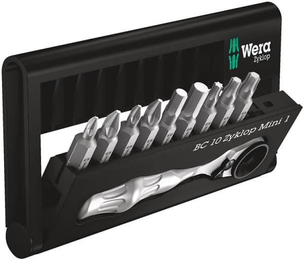 Wera 05073645001, 9 kpl, Kuusikulmainen (metrinen), Phillips, Pozidriv, Torx, PH 1, PH 2, PZ 1, PZ 2, TX15, TX20, TX25, 4,5 mm