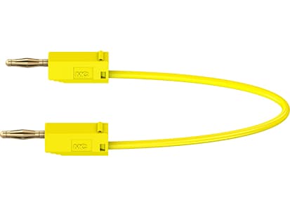 Stäubli LK205 Prøveledning Lamelstik 2 mm Lamelstik 2 mm 15.00 cm Gul 1 stk