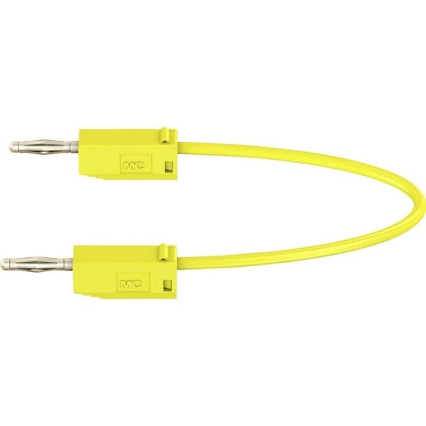 Stäubli LK205 Prøveledning Lamelstik 2 mm Lamelstik 2 mm 15.00 cm Gul 1 stk
